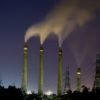 Smoke rises from the chimneys of the Suralaya coal-fired power plant in Cilegon on September 14, 2023