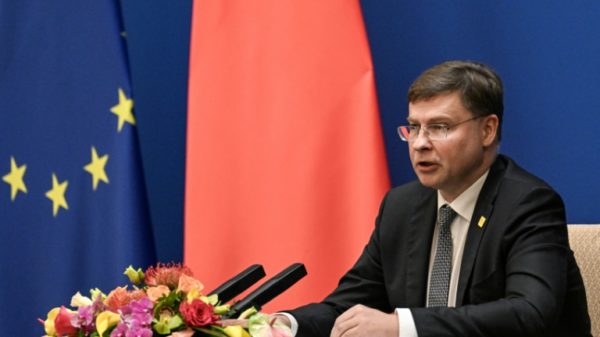 Valdis Dombrovskis said it was 'positive' to engage with Chinese authorities
