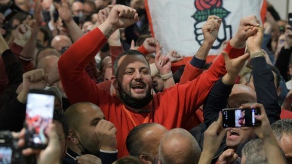 In a counting hall in the Maltese town of Naxxar, Labour party supporters erupted into cheers after the party claimed victory