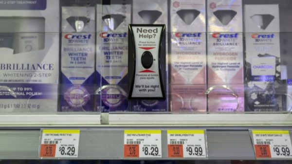 Even toothpaste is kept locked up at some drugstores in New York City