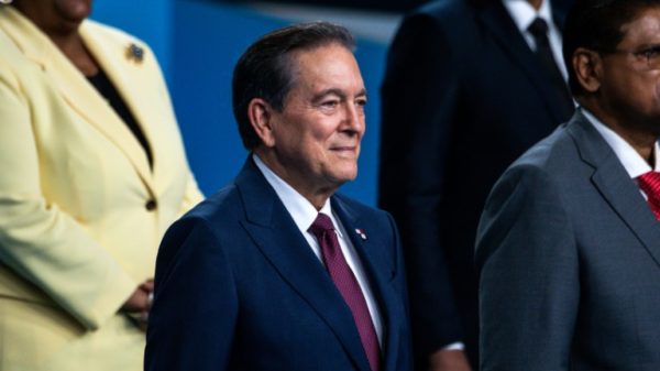 Panama's President Laurentino Cortizo Cohen -- seen here on June 10, 2022 at the Summit of the Americas -- announced that he has been diagnosed with a type of blood cancer.