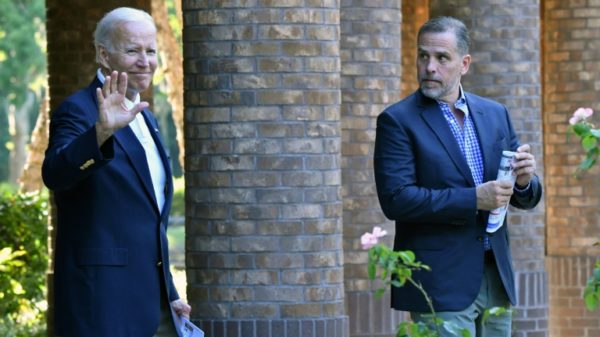 President Joe Biden and his son Hunter, who was indicted on gun charges