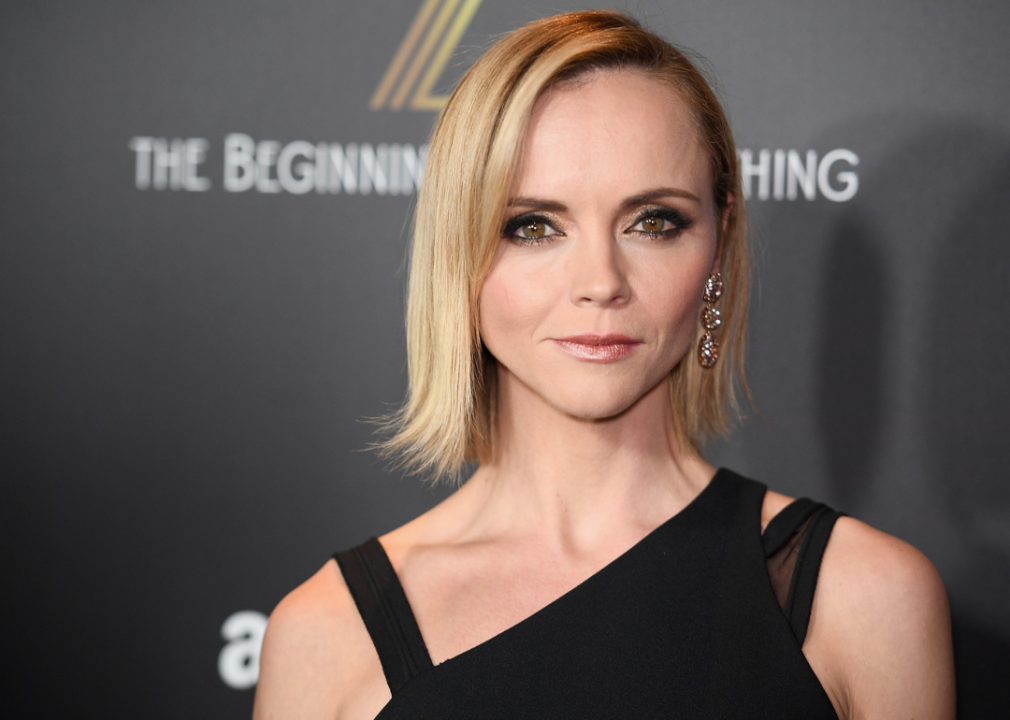 Christina Ricci attends premiere.